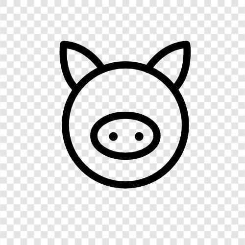 bacon, ham, sausage, pork icon svg