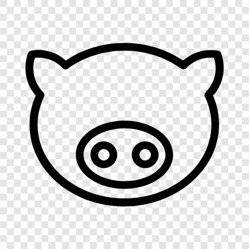 bacon, sausage, ham, pork icon svg