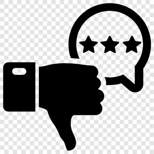 bad rating, low rating, bad review, negative feedback icon svg