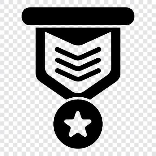 badges, insignia, awards, recognition icon svg