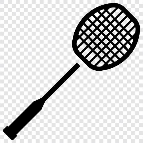 badminton raket, badminton mekiği, badminton yarasası ikon svg