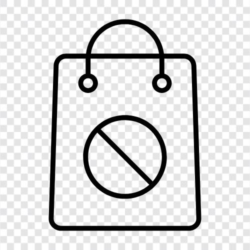 bag blocked, shopping bag blocked, blocked shopping bag, bags blocked icon svg