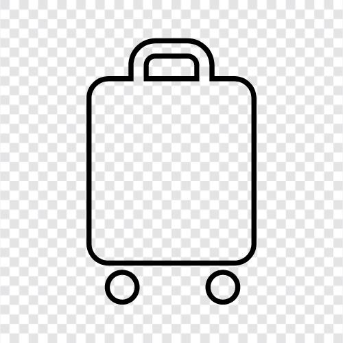 Gepäck, Gepäckanspruch, Flughafen Gepäckanspruch, verlorenes Gepäck symbol