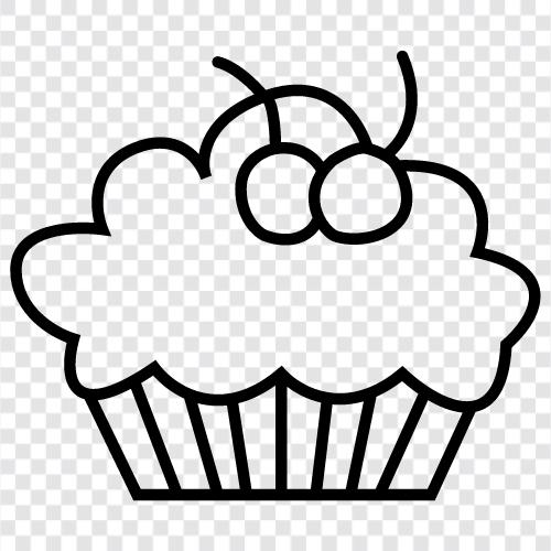 bake, dessert, cake, sugar icon svg