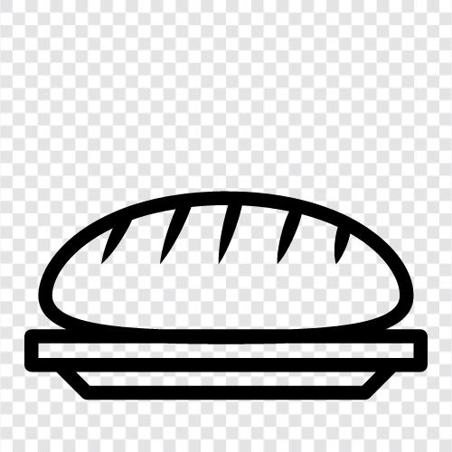 Bäckerei, Brotmacher, Brioche, Boule symbol