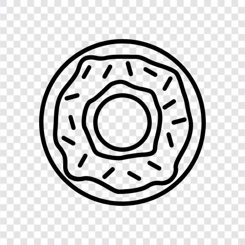 bakery, sweet, sugar, doughnut icon svg