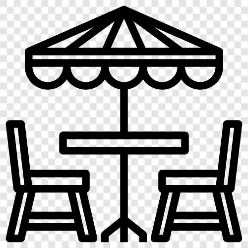 Balkon, Garten, Balkonmöbel, Geländer symbol