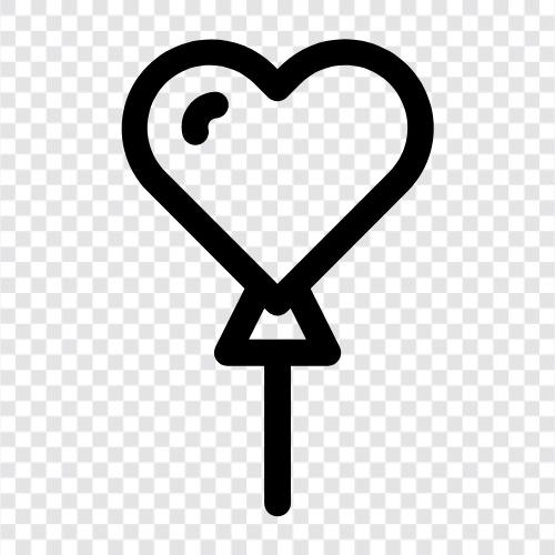 balloon, heart, balloon love, love icon svg