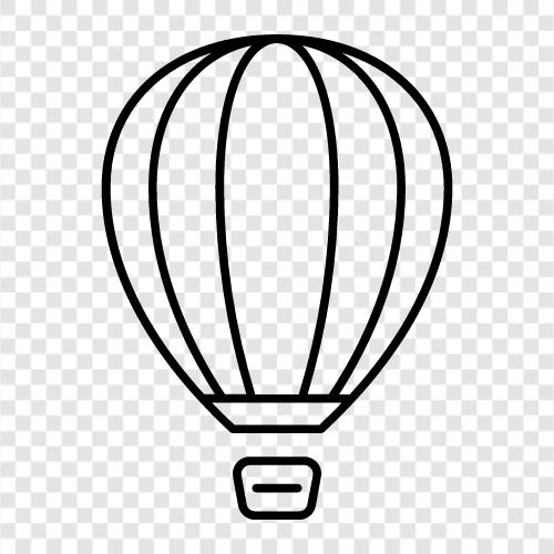 Ballon, Heißluftballon, Luxusballon, Abenteuerballon symbol