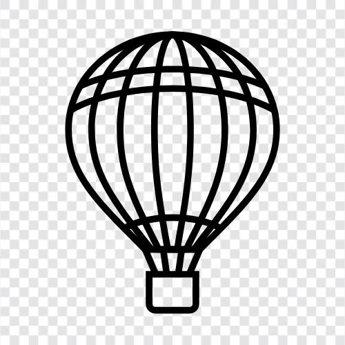 Ballooning, hot air ballooning, balloons, flight icon svg