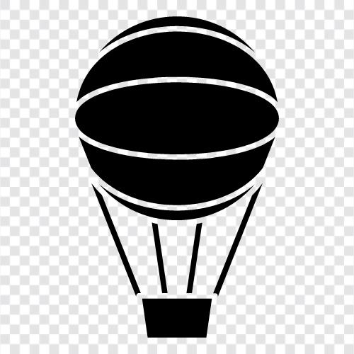 Balloons, Flying, Adventure, Utopia icon svg