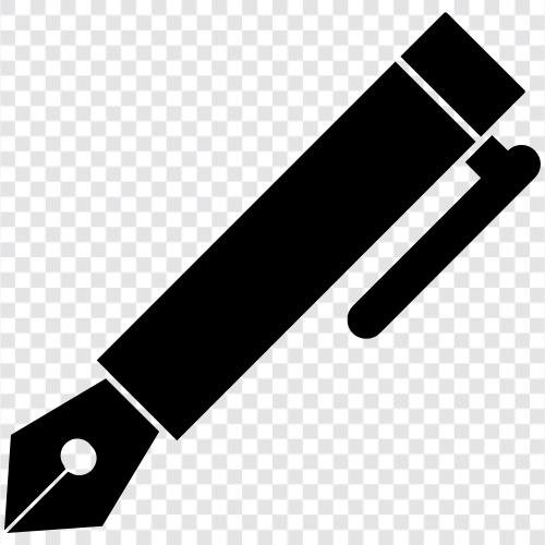 ballpoint pen, black ink, blue ink, brown ink icon svg