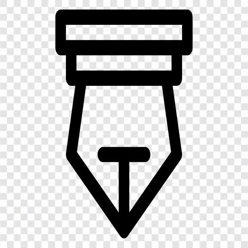 ballpoint pen, writing instrument, writing utensil, penmanship icon svg