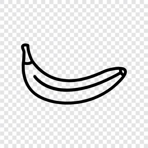 Bananen Rezept, Bananenbrot, Bananeneis, Bananensplit symbol
