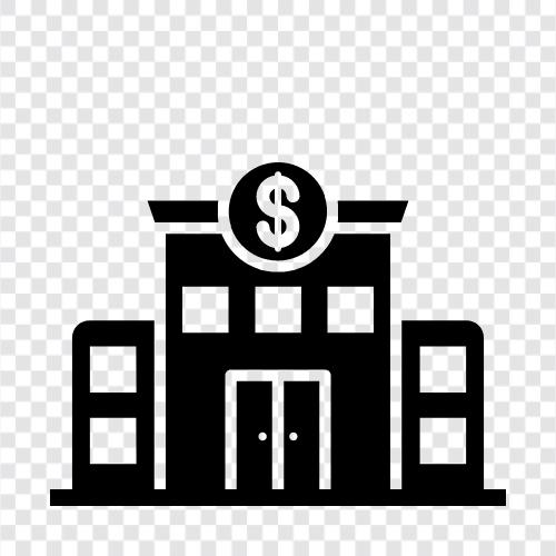 Bank, Finanzen, Hypothek, Immobilien symbol
