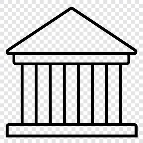 Bank, Architektur, Bau, Design symbol