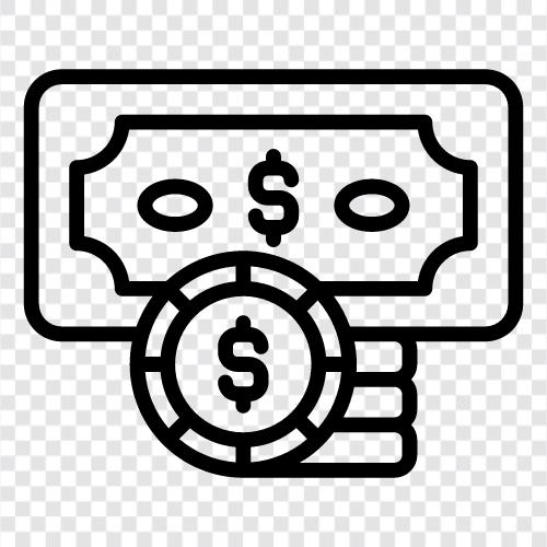Bank, Invest, Sparen, Kredite symbol