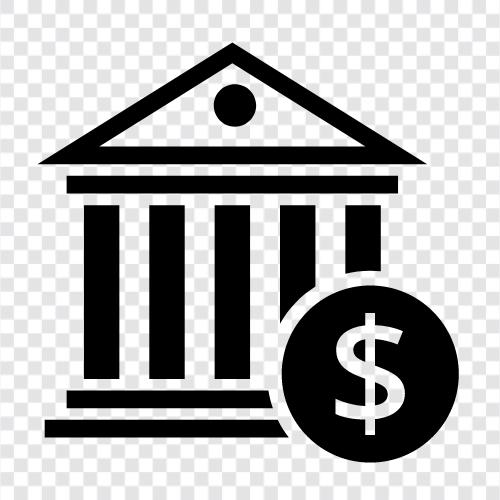 banking, financial institution, credit institution, checking account icon svg