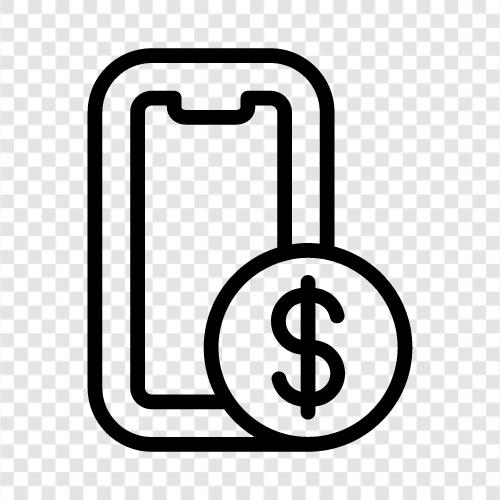 Banking on the go, Mobile Banking icon svg