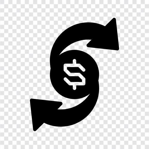 banknotes, bank currency icon svg