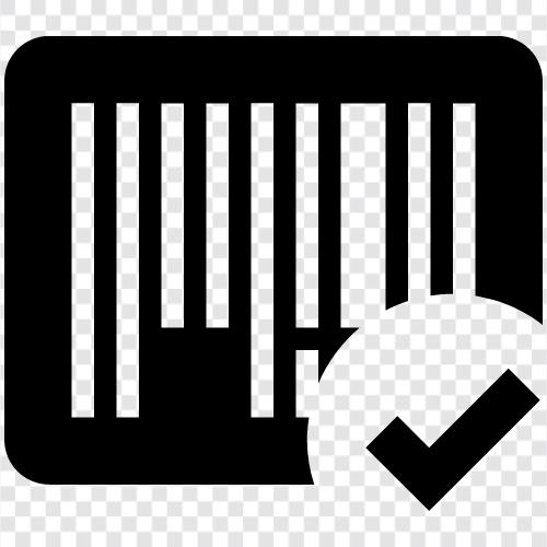 bar code, scanned, read, tag icon svg