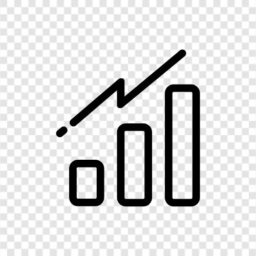 bar graph, line graph, bar chart data, bar graph data icon svg