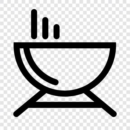 Grill, kochen, grillen, rauchen symbol