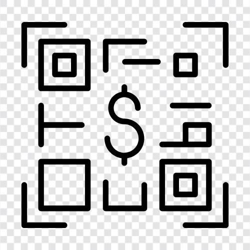 barkodlar, QR kodları, 2D barkodlar, 2D kodları ikon svg