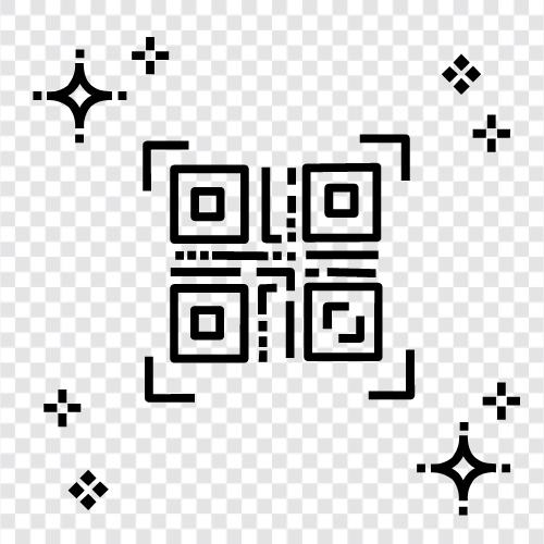 barcodes, QR code scanner, QR code creator, QR code scanning icon svg