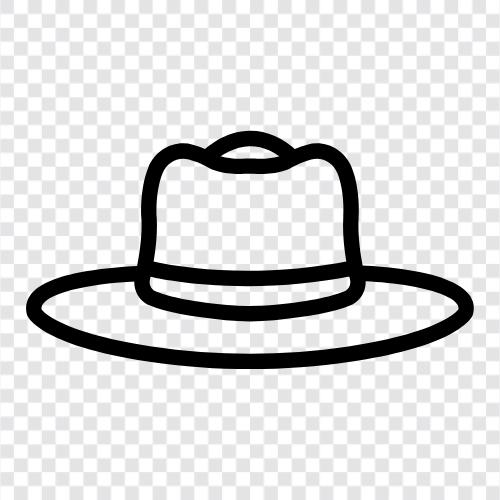 beyzbol şapkası, fedora, fedoralar, cowboy şapkası ikon svg