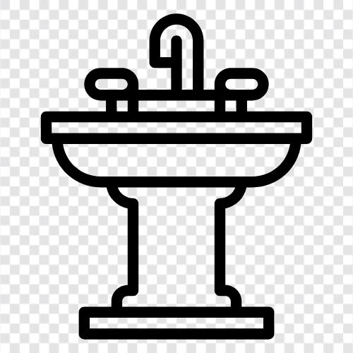 basin, washroom, bathroom, lavatory icon svg