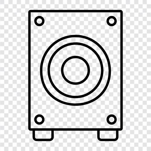 bass, speaker, home theater, receiver icon svg