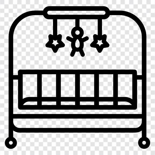 bassinet, kinderbett symbol