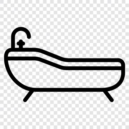 Badezimmer, Waschbecken, Wasserhahn, Porzellan symbol