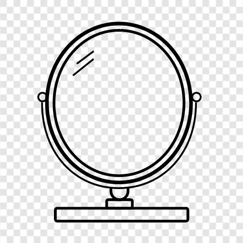 bathroom, bathroom mirror, bedroom mirror, makeup mirror icon svg