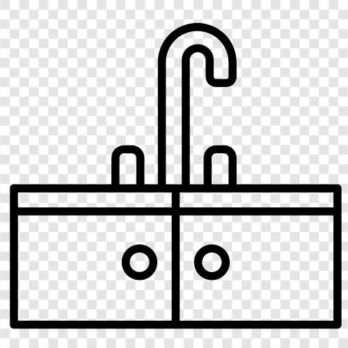 bathroom, faucet, water, sink drain icon svg