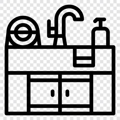 bathroom sink, kitchen sink, bathroom faucet, kitchen faucet icon svg