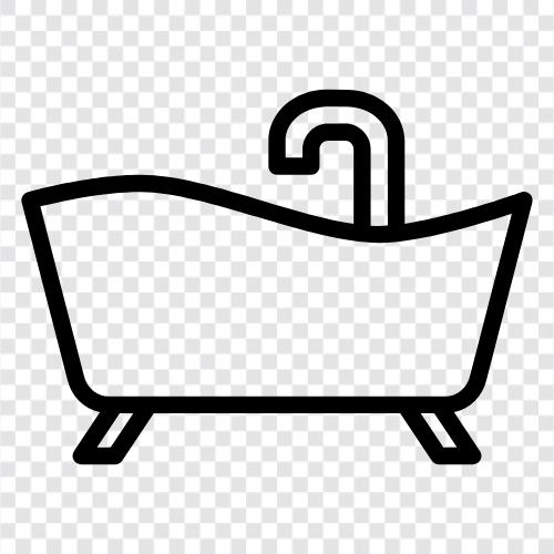 bathtubs, bathroom, ceramic, porcelain icon svg