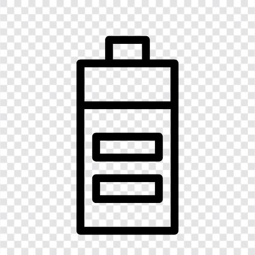 Batteries, rechargeable, power, energy icon svg