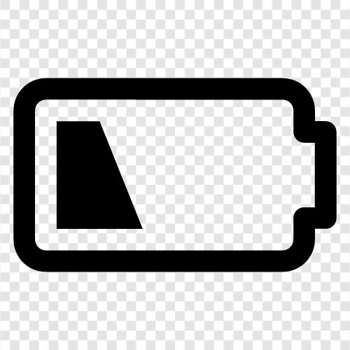 Batterieabfluss, Batterieabfall symbol
