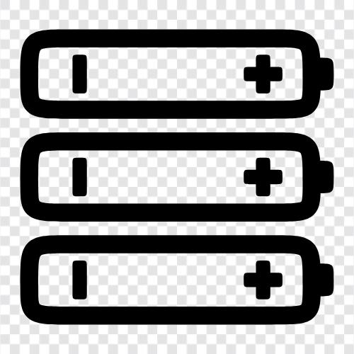 battery, rechargeable, power, energy icon svg