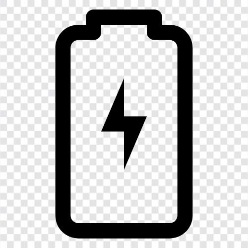 Batterieleistung leer, Batterie läuft aus Strom, Batterie stromarm, Batterieladung leer symbol