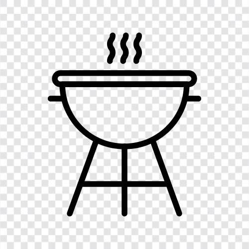 BBQ, барбекю, гриль, приготовление пищи Значок svg