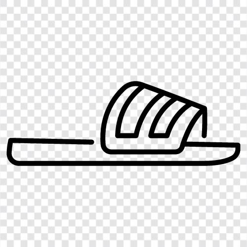 beach, sandals icon svg