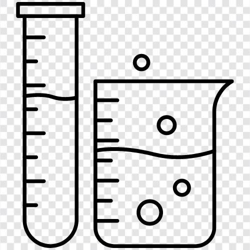 beaker for experiments, beaker for science, beaker for lab, beaker with test tube icon svg