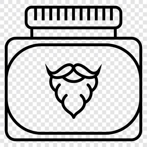 Bartöl, Bartbalsam, Bartbehandlung, Bartpflege symbol