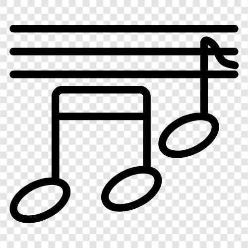 beats, instruments, lyrics, melodies icon svg