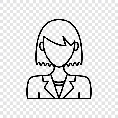 Beautiful Women With Short Hair, Short Haired Women, Short Hair Girls, Short Hair Woman icon svg