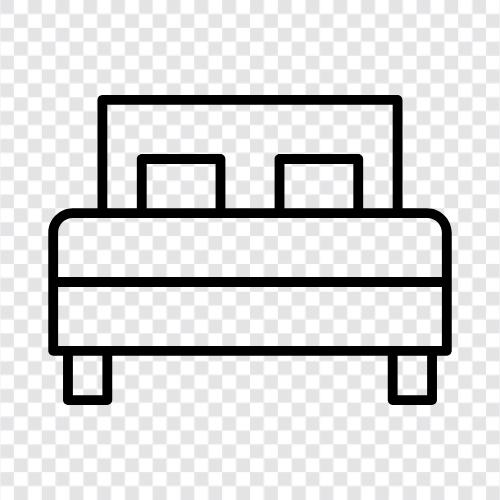 Schlafzimmer, Schlafen, Schlafzimmerbeleuchtung, Bett symbol