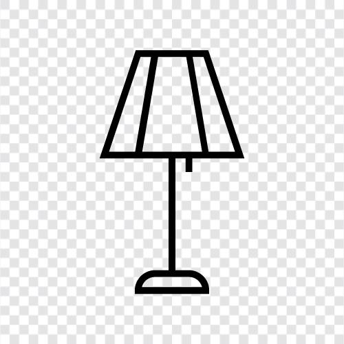 Bedside lamp, Reading lamp, Floor lamp, Chandelier icon svg